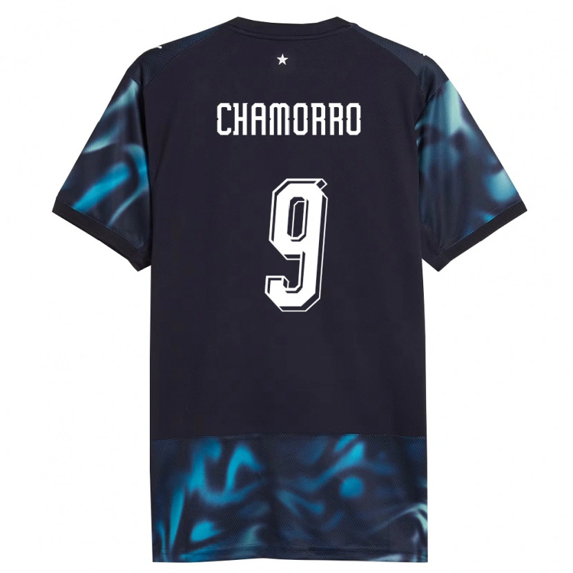 Danxen Barn Paraguay Lice Chamorro #9 Marin Himmelblå Bortatröja Matchtröjor 26-28 Tröjor T-Tröja