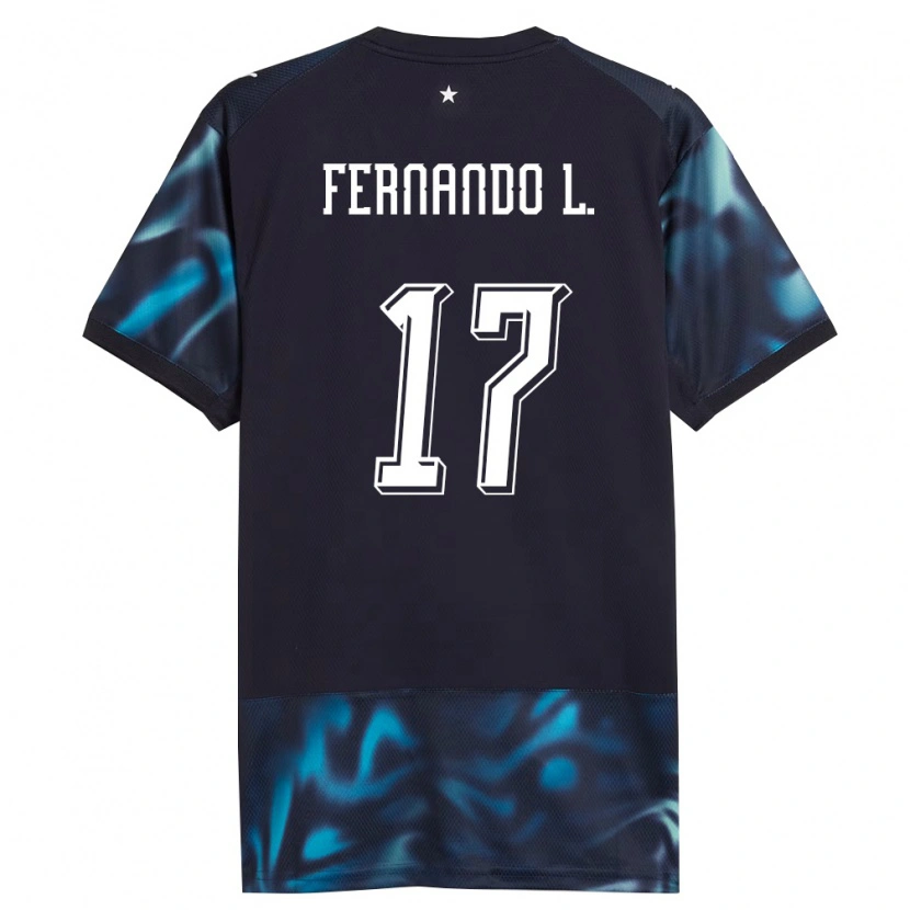 Danxen Barn Paraguay Fernando Leguizamón #17 Marin Himmelblå Bortatröja Matchtröjor 26-28 Tröjor T-Tröja