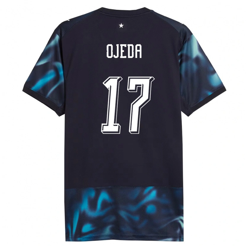 Danxen Barn Paraguay Deisy Ojeda #17 Marin Himmelblå Bortatröja Matchtröjor 26-28 Tröjor T-Tröja