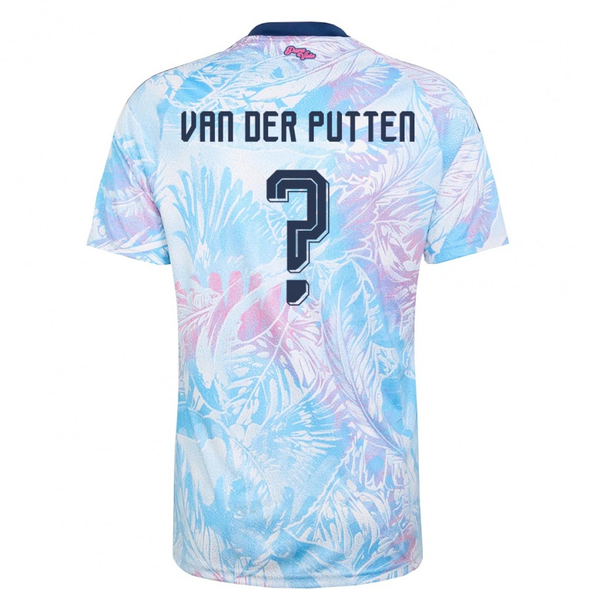 Danxen Barn Costa Rica Santiago Van Der Putten #0 Himmelblå Marin Rosa Bortatröja Matchtröjor 26-28 Tröjor T-Tröja
