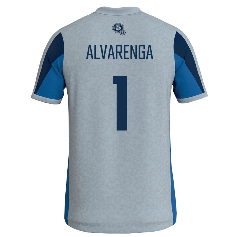 Danxen Barn El Salvador José Alvarenga #1 Vit Himmelblå Bortatröja Matchtröjor 26-28 Tröjor T-Tröja