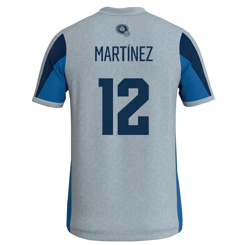 Danxen Barn El Salvador Jeremy Martínez #12 Vit Himmelblå Bortatröja Matchtröjor 26-28 Tröjor T-Tröja