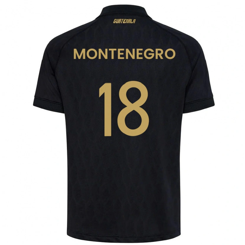 Danxen Barn Gwatemala Vivian Montenegro #18 Svart Himmelblå Vit Bortatröja Matchtröjor 26-28 Tröjor T-Tröja