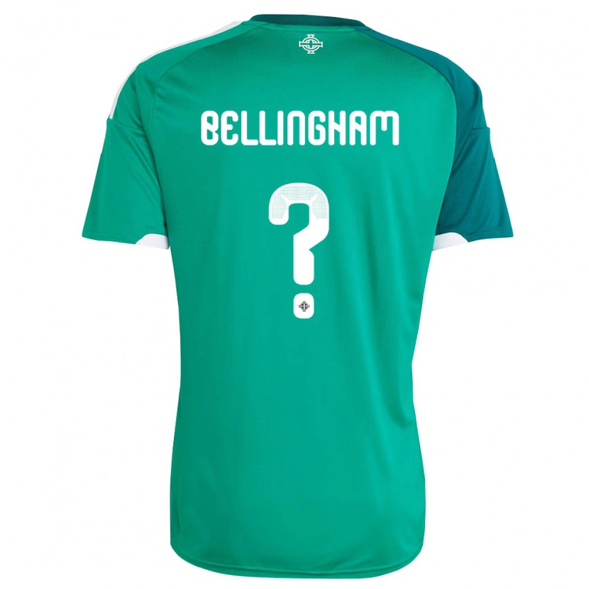 Danxen Män Nordirland Luke Bellingham #0 Grön Vit Hemmatröja Matchtröjor 26-28 Tröjor T-Tröja