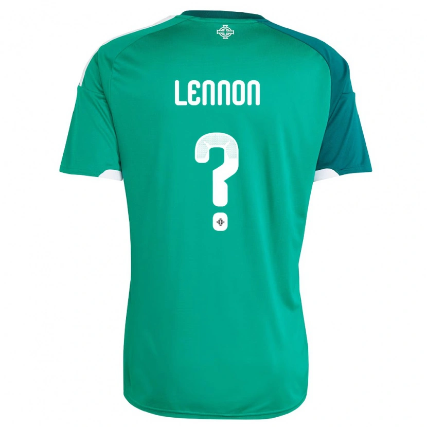 Danxen Män Nordirland Gallagher Lennon #0 Grön Vit Hemmatröja Matchtröjor 26-28 Tröjor T-Tröja