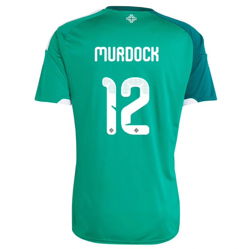 Danxen Män Nordirland Will Murdock #12 Grön Vit Hemmatröja Matchtröjor 26-28 Tröjor T-Tröja