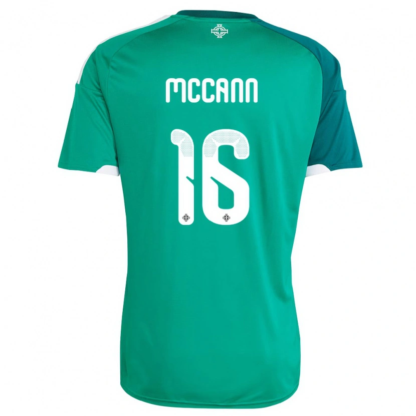 Danxen Män Nordirland Ali Mccann #16 Grön Vit Hemmatröja Matchtröjor 26-28 Tröjor T-Tröja