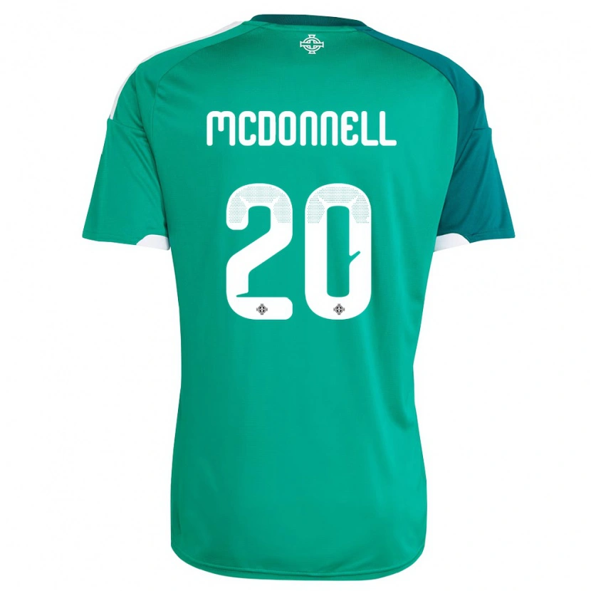 Danxen Män Nordirland Jamie Mcdonnell #20 Grön Vit Hemmatröja Matchtröjor 26-28 Tröjor T-Tröja