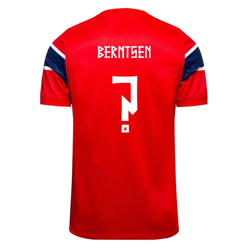 Danxen Män Norge Bendik Berntsen #0 Röd Marin Vit Hemmatröja Matchtröjor 26-28 Tröjor T-Tröja