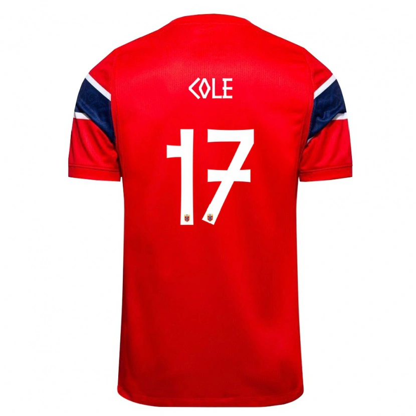 Danxen Män Norge Alan Cole #17 Röd Marin Vit Hemmatröja Matchtröjor 26-28 Tröjor T-Tröja