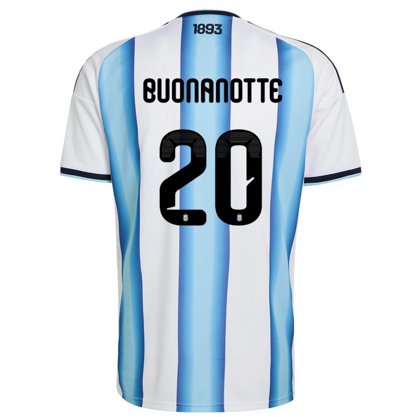 Danxen Män Argentina Facundo Buonanotte #20 Vit Himmelblå Marin Hemmatröja Matchtröjor 26-28 Tröjor T-Tröja