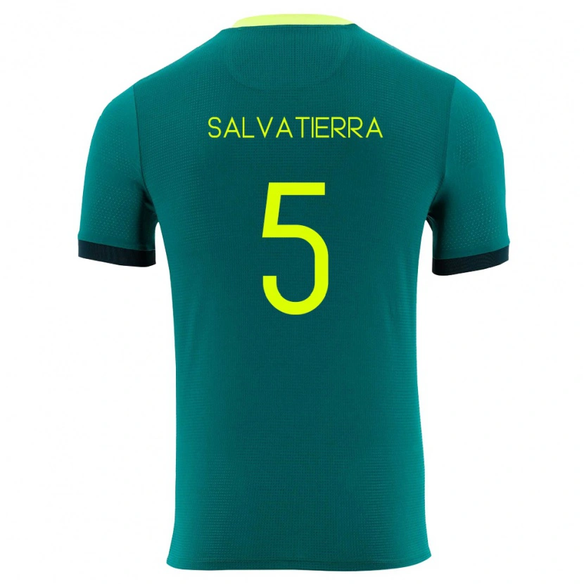 Danxen Män Bolivia Érika Salvatierra #5 Grön Gul Svart Hemmatröja Matchtröjor 26-28 Tröjor T-Tröja