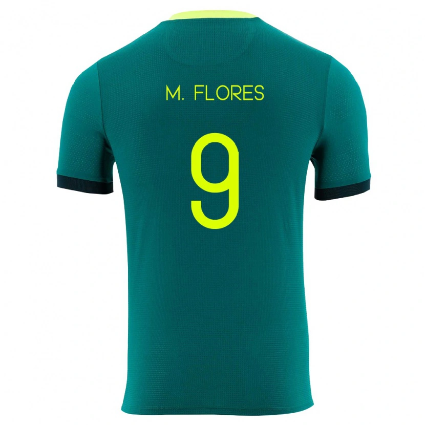 Danxen Män Bolivia Marlene Flores #9 Grön Gul Svart Hemmatröja Matchtröjor 26-28 Tröjor T-Tröja