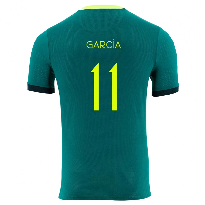 Danxen Män Bolivia Santos García #11 Grön Gul Svart Hemmatröja Matchtröjor 26-28 Tröjor T-Tröja