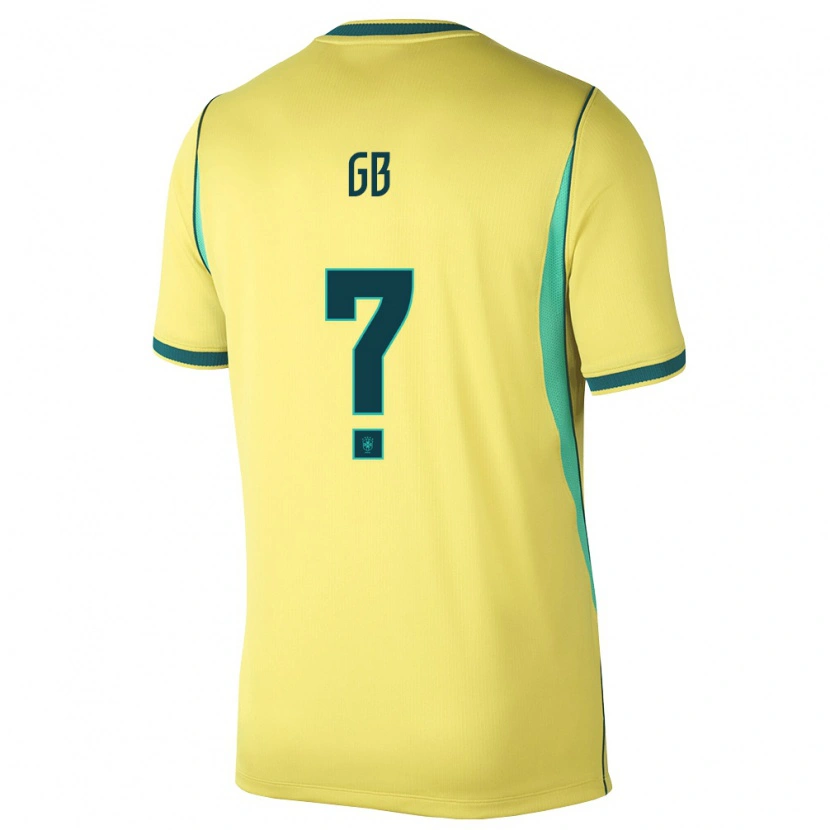 Danxen Män Brasilien Gb #0 Gul Grön Hemmatröja Matchtröjor 26-28 Tröjor T-Tröja