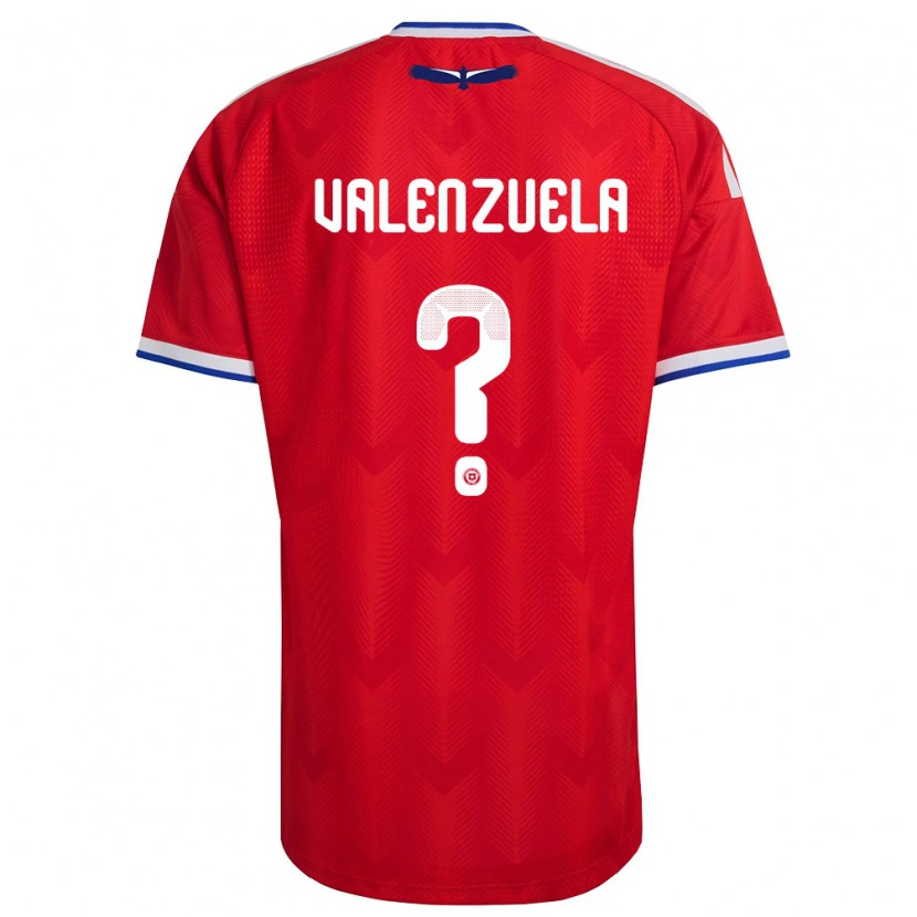 Danxen Män Chile Cristopher Valenzuela #0 Röd Vit Blå Hemmatröja Matchtröjor 26-28 Tröjor T-Tröja