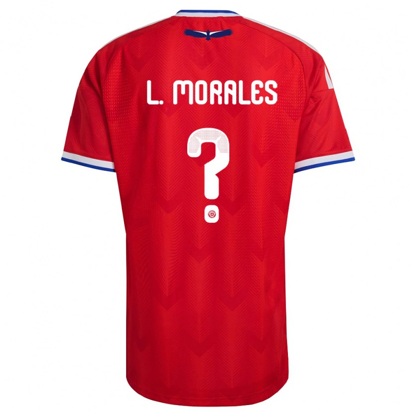 Danxen Män Chile Lauryn Morales #0 Röd Vit Blå Hemmatröja Matchtröjor 26-28 Tröjor T-Tröja