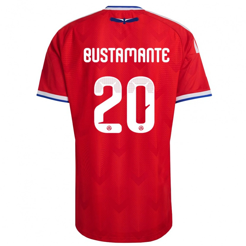 Danxen Män Chile Paloma Bustamante #20 Röd Vit Blå Hemmatröja Matchtröjor 26-28 Tröjor T-Tröja