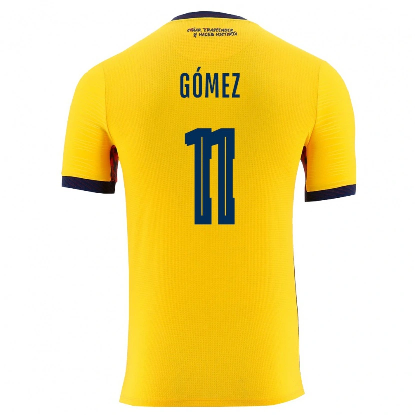 Danxen Män Ecuador Jandry Gómez #11 Gul Marin Hemmatröja Matchtröjor 26-28 Tröjor T-Tröja