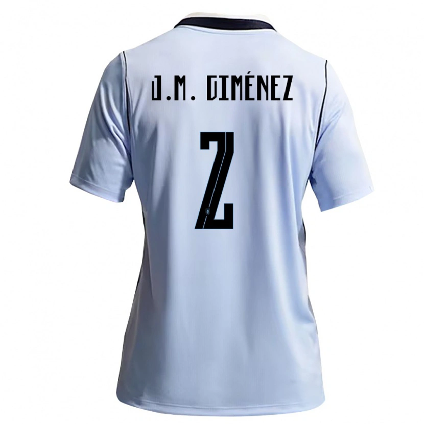 Danxen Män Uruguay José María Giménez #2 Himmelblå Vit Hemmatröja Matchtröjor 26-28 Tröjor T-Tröja