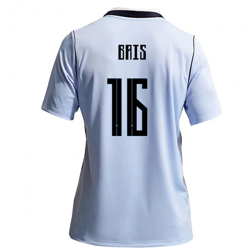 Danxen Män Uruguay Federico Bais #16 Himmelblå Vit Hemmatröja Matchtröjor 26-28 Tröjor T-Tröja