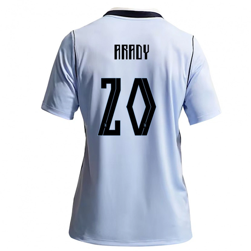 Danxen Män Uruguay Bruno Arady #20 Himmelblå Vit Hemmatröja Matchtröjor 26-28 Tröjor T-Tröja