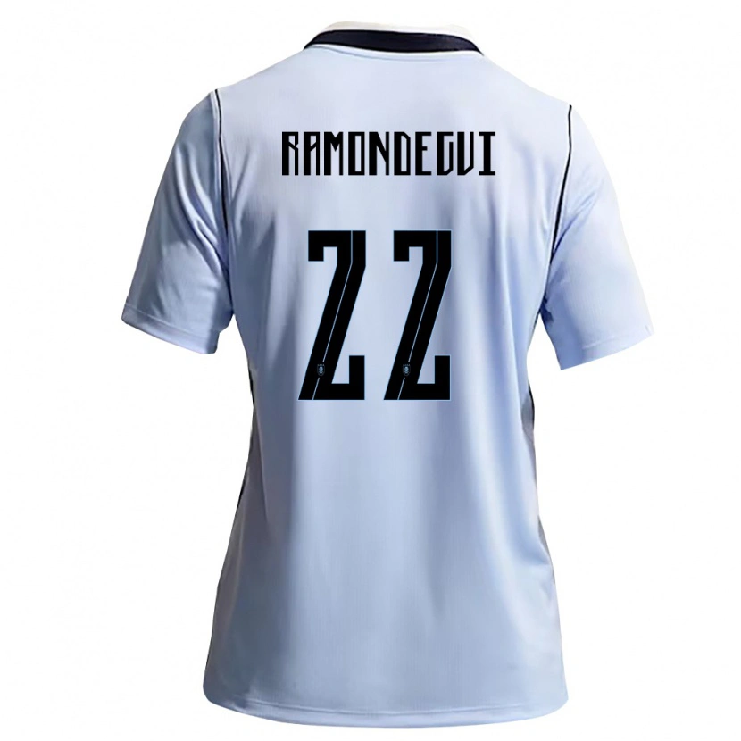 Danxen Män Uruguay Sofia Ramondegui #22 Himmelblå Vit Hemmatröja Matchtröjor 26-28 Tröjor T-Tröja