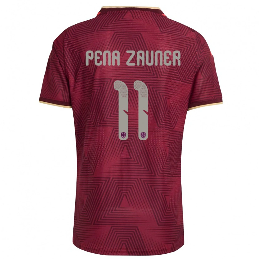 Danxen Män Venezuela Enrique Peña Zauner #11 Burgund Guld Gul Hemmatröja Matchtröjor 26-28 Tröjor T-Tröja