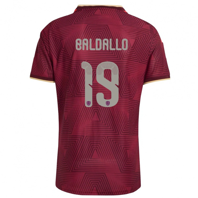 Danxen Män Venezuela Micheel Baldallo #19 Burgund Guld Gul Hemmatröja Matchtröjor 26-28 Tröjor T-Tröja