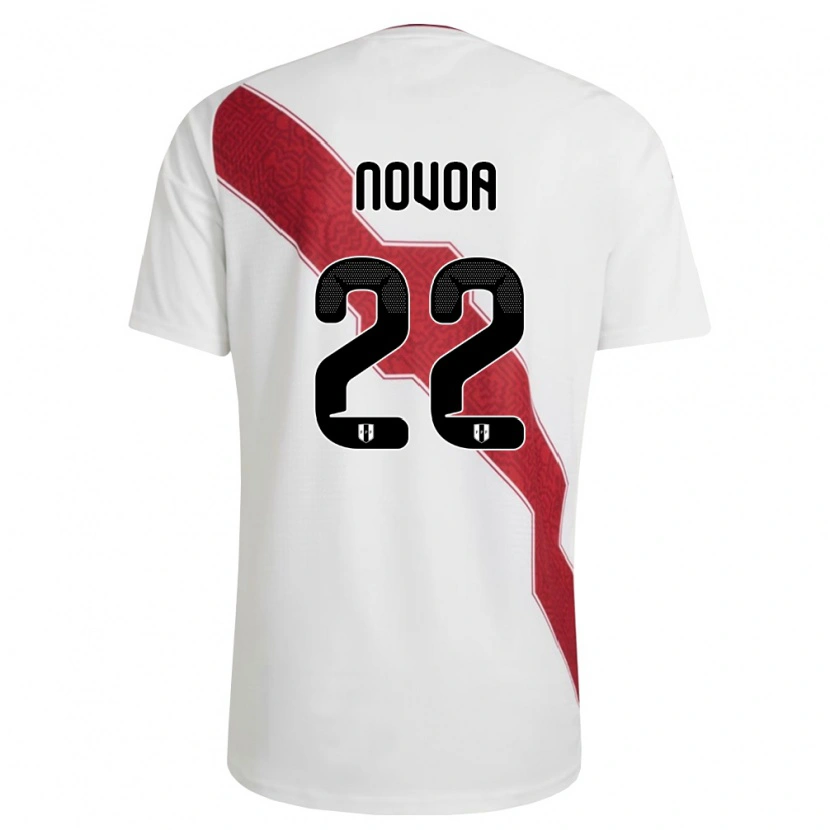 Danxen Män Peru Cindy Novoa #22 Vit Röd Svart Hemmatröja Matchtröjor 26-28 Tröjor T-Tröja