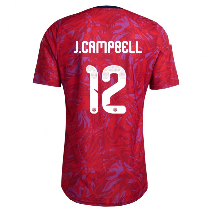 Danxen Män Costa Rica Joel Campbell #12 Röd Lila Marin Hemmatröja Matchtröjor 26-28 Tröjor T-Tröja