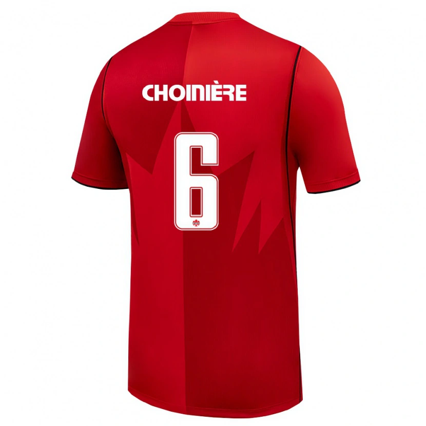 Danxen Män Kanada Mathieu Choinière #6 Röd Vit Hemmatröja Matchtröjor 26-28 Tröjor T-Tröja