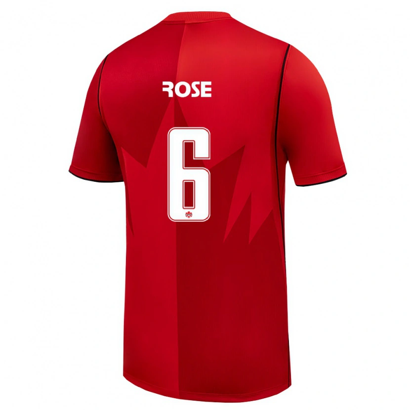 Danxen Män Kanada Deanne Rose #6 Röd Vit Hemmatröja Matchtröjor 26-28 Tröjor T-Tröja