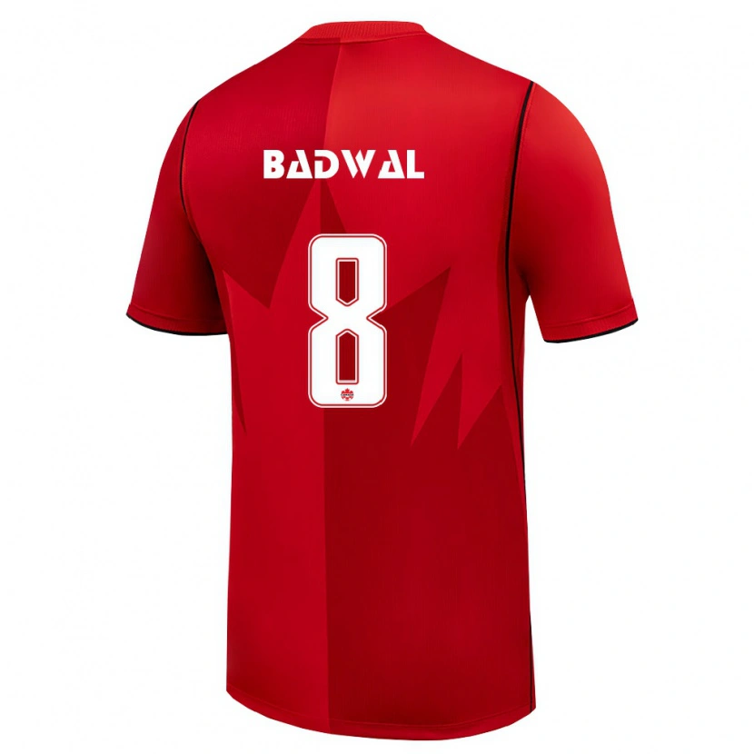 Danxen Män Kanada Jeevan Badwal #8 Röd Vit Hemmatröja Matchtröjor 26-28 Tröjor T-Tröja
