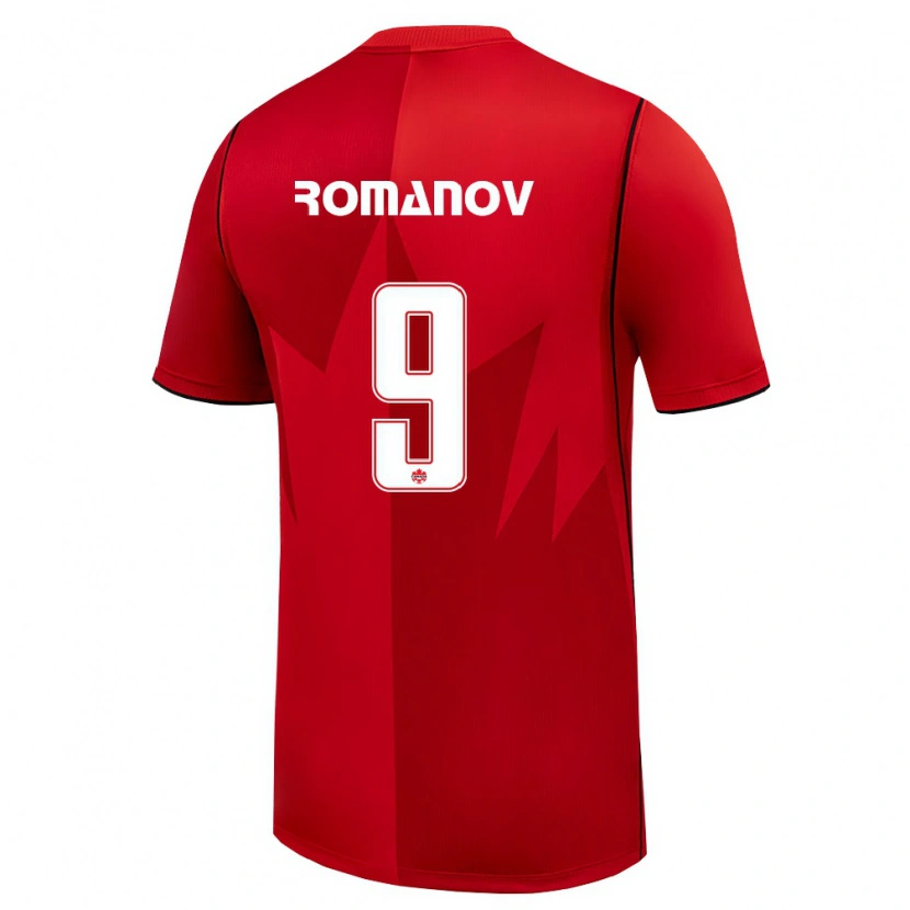 Danxen Män Kanada Alexander Romanov #9 Röd Vit Hemmatröja Matchtröjor 26-28 Tröjor T-Tröja