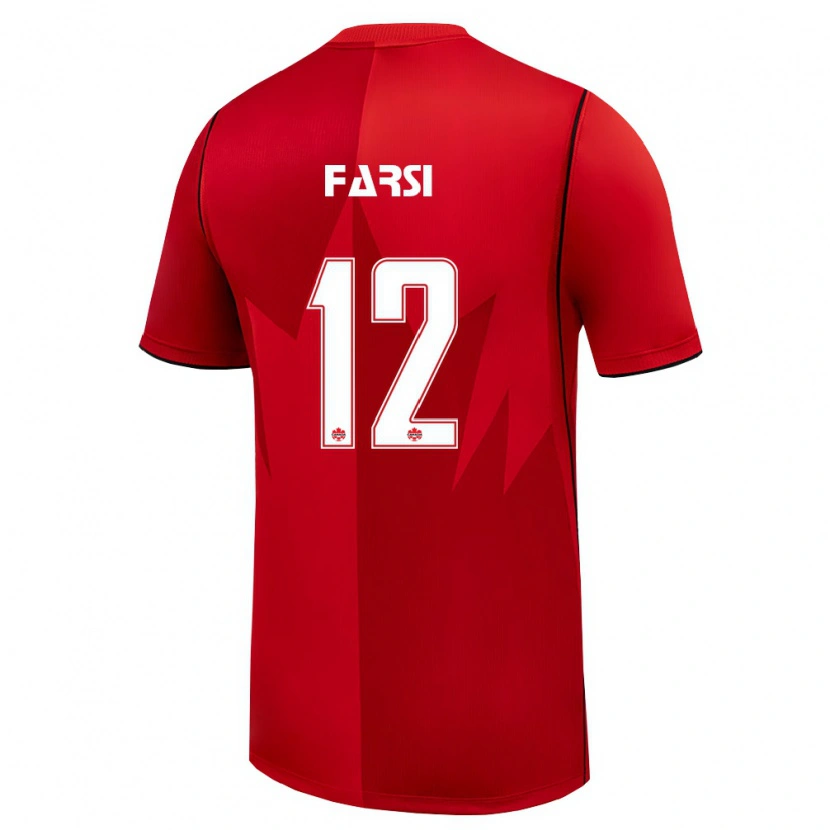 Danxen Män Kanada Mohamed Farsi #12 Röd Vit Hemmatröja Matchtröjor 26-28 Tröjor T-Tröja