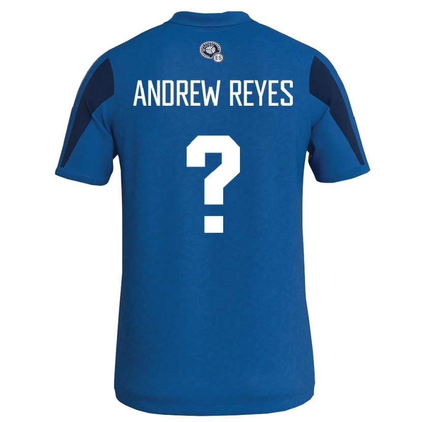 Danxen Män El Salvador Andrew Reyes #0 Blå Marin Hemmatröja Matchtröjor 26-28 Tröjor T-Tröja