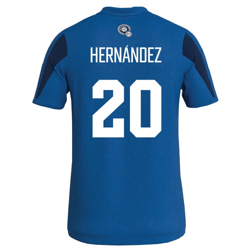 Danxen Män El Salvador Roberto Hernández #20 Blå Marin Hemmatröja Matchtröjor 26-28 Tröjor T-Tröja