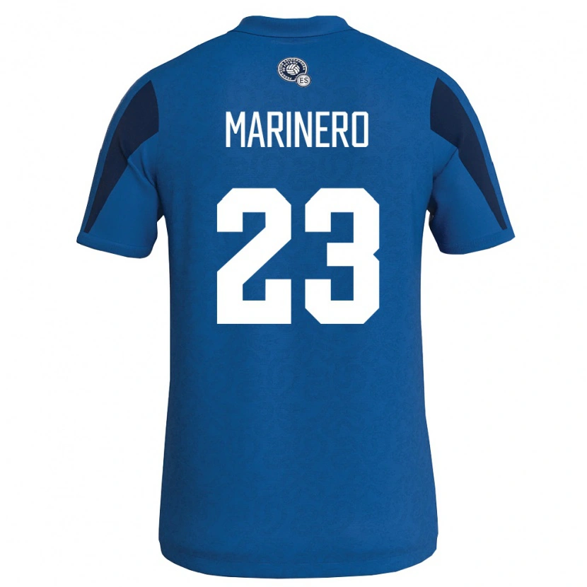 Danxen Män El Salvador Amber Marinero #23 Blå Marin Hemmatröja Matchtröjor 26-28 Tröjor T-Tröja