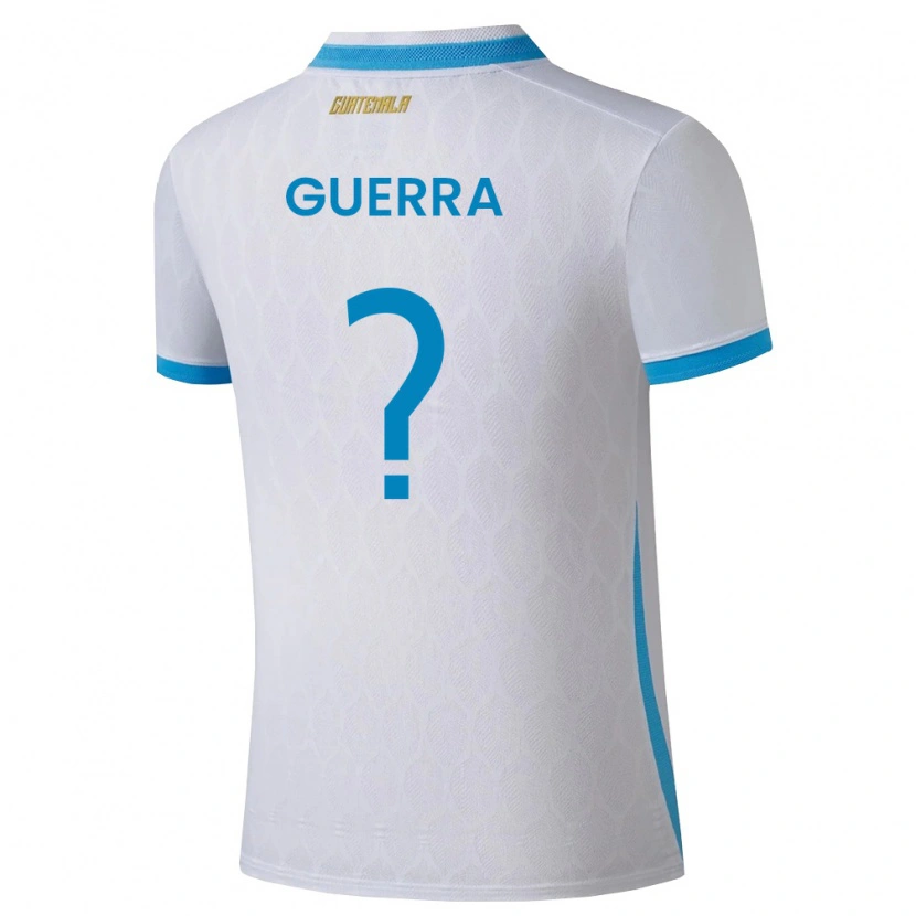 Danxen Män Gwatemala Decarlo Guerra #0 Vit Himmelblå Guld Hemmatröja Matchtröjor 26-28 Tröjor T-Tröja