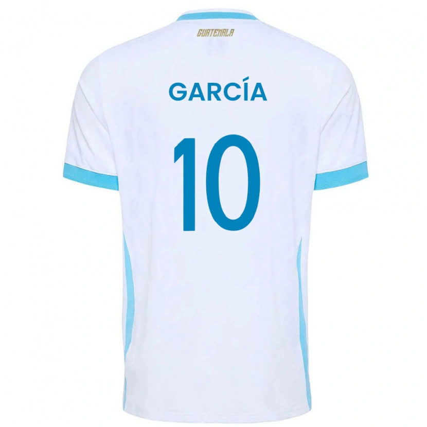 Danxen Män Gwatemala Gabriel García #10 Vit Himmelblå Guld Hemmatröja Matchtröjor 26-28 Tröjor T-Tröja