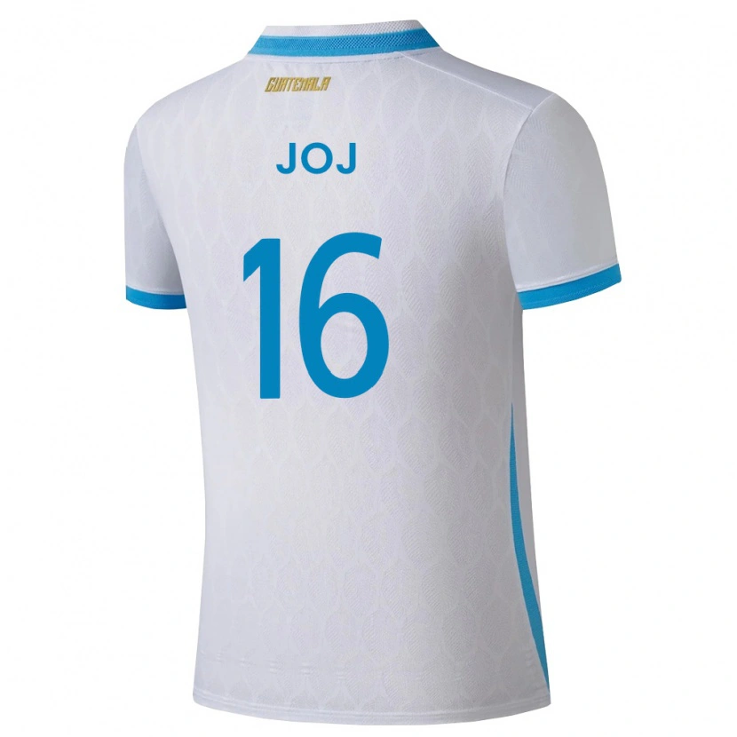 Danxen Män Gwatemala José Joj #16 Vit Himmelblå Guld Hemmatröja Matchtröjor 26-28 Tröjor T-Tröja