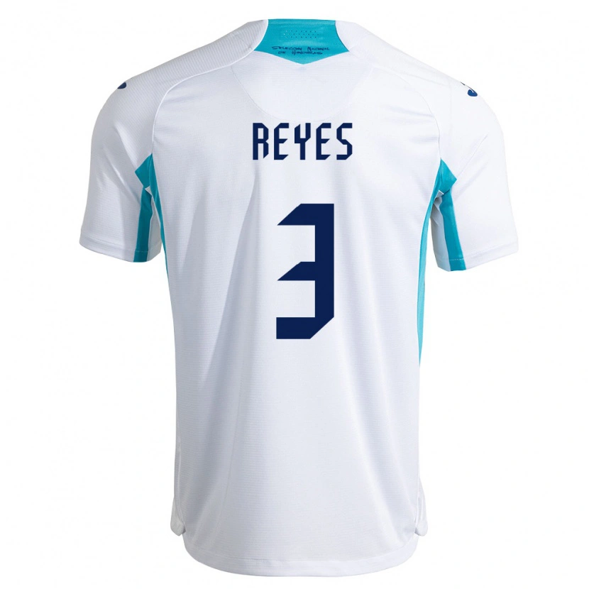Danxen Män Honduras Roger Reyes #3 Vit Blå Himmelblå Hemmatröja Matchtröjor 26-28 Tröjor T-Tröja