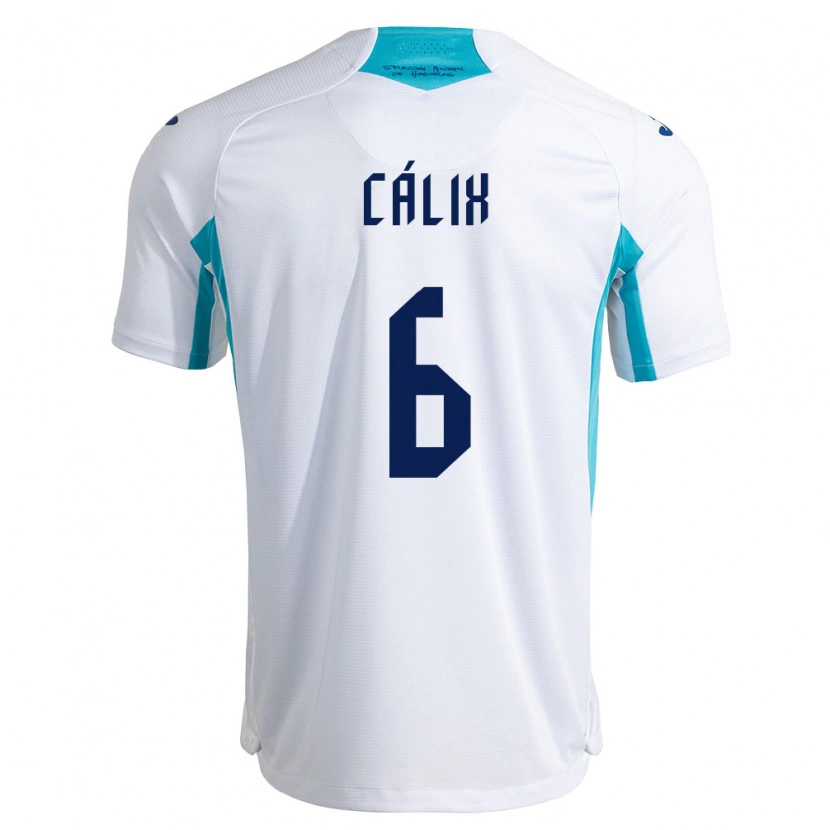 Danxen Män Honduras Noel Cálix #6 Vit Blå Himmelblå Hemmatröja Matchtröjor 26-28 Tröjor T-Tröja