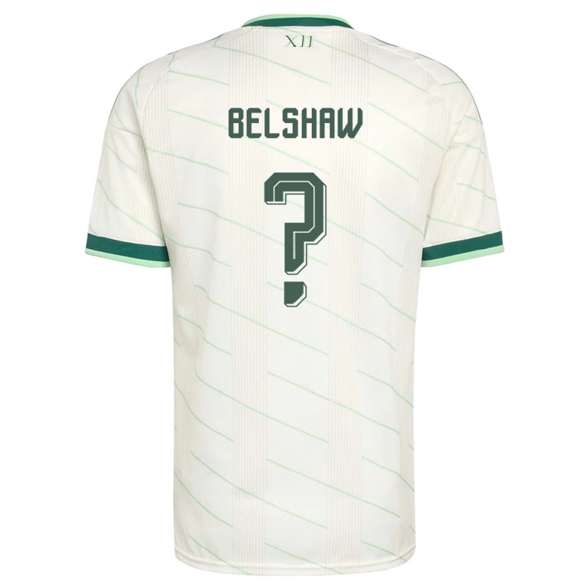 Danxen Män Nordirland Matthew Belshaw #0 Vit Grön Bortatröja Matchtröjor 26-28 Tröjor T-Tröja