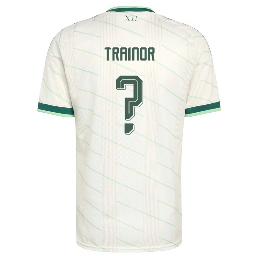 Danxen Män Nordirland Sonny Trainor #0 Vit Grön Bortatröja Matchtröjor 26-28 Tröjor T-Tröja