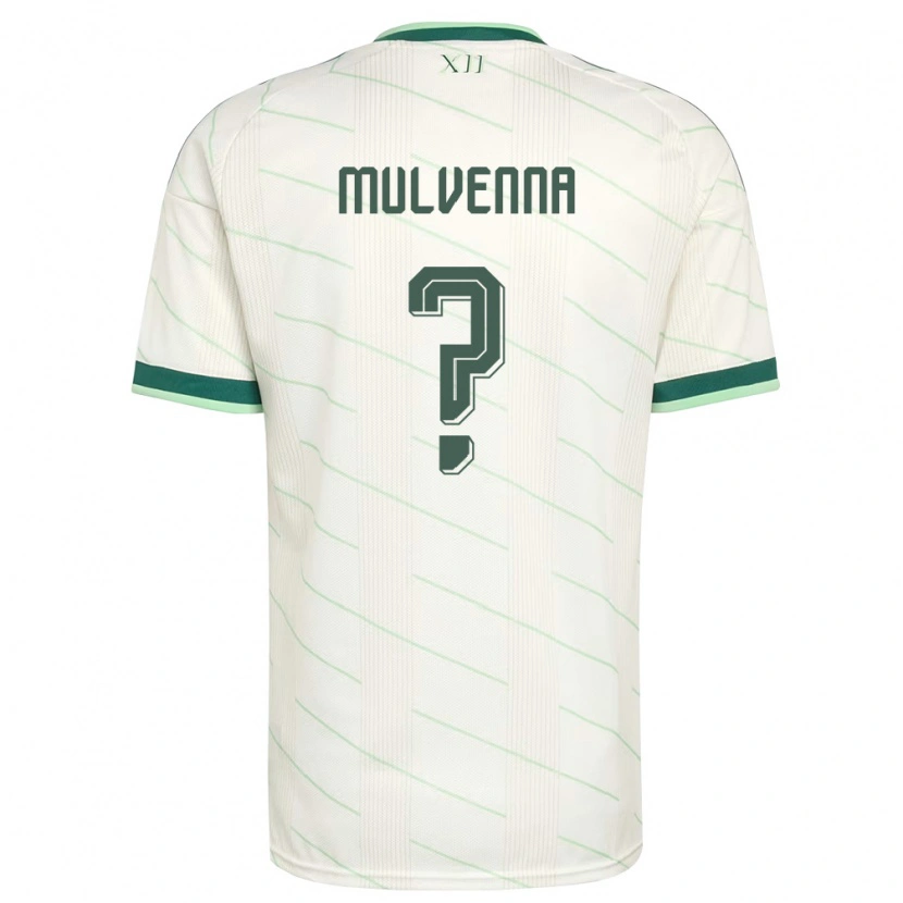 Danxen Män Nordirland Alfie Mulvenna #0 Vit Grön Bortatröja Matchtröjor 26-28 Tröjor T-Tröja