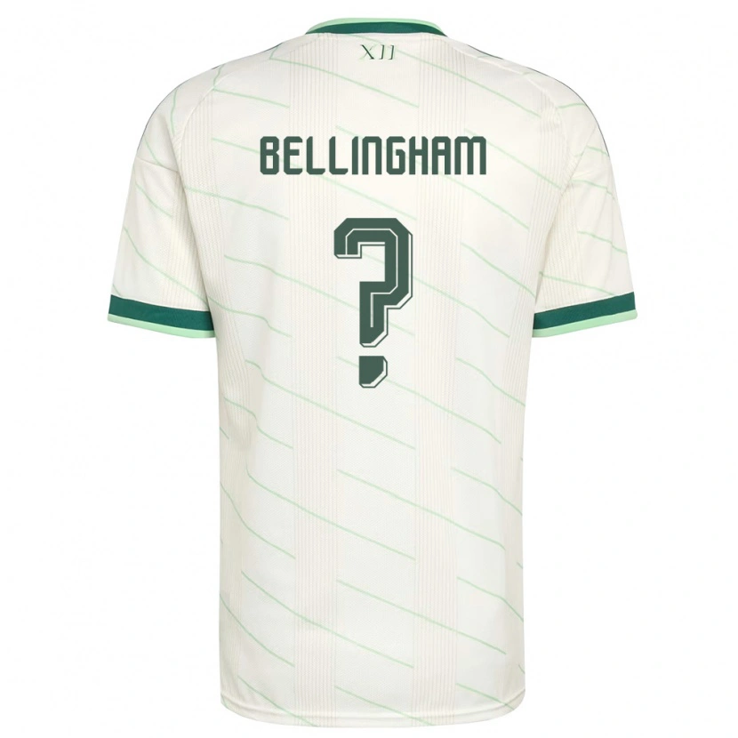 Danxen Män Nordirland Luke Bellingham #0 Vit Grön Bortatröja Matchtröjor 26-28 Tröjor T-Tröja