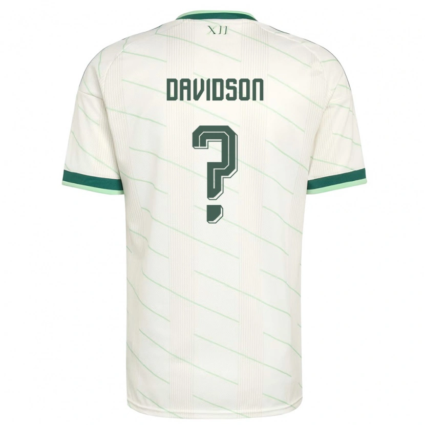 Danxen Män Nordirland Alfie Davidson #0 Vit Grön Bortatröja Matchtröjor 26-28 Tröjor T-Tröja