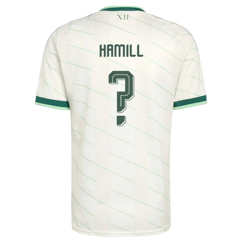 Danxen Män Nordirland Aiden Hamill #0 Vit Grön Bortatröja Matchtröjor 26-28 Tröjor T-Tröja